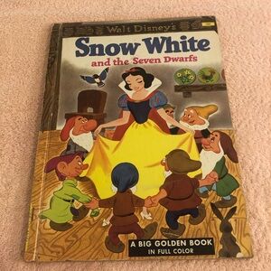 Vintage 1952 A Big Golden Book Walt Disney’s Snow White and The Seven Dwarfs